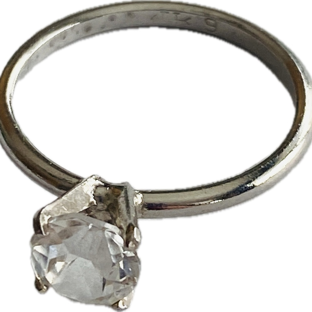 Uncas Solitaire CZ ring sz 9